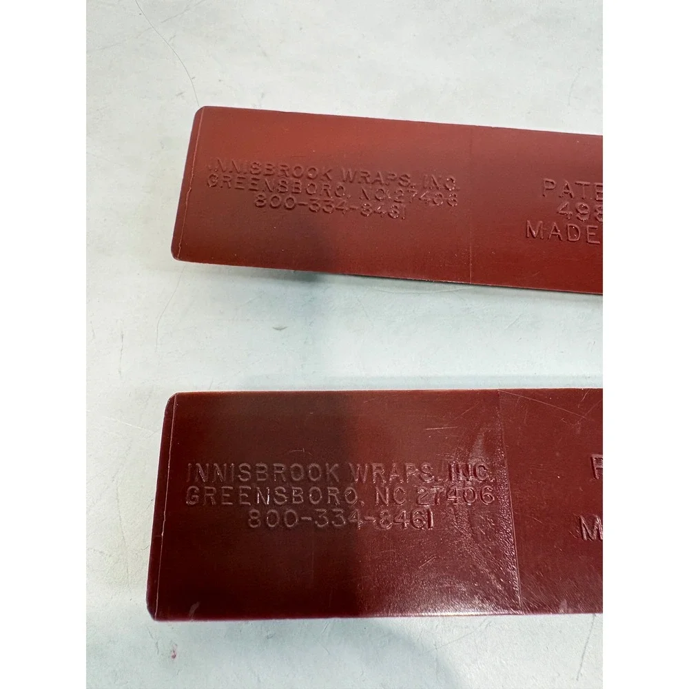 Vintage Innisbrook Wraps Gift Wrap Cutter Parts‎ Patent 4980942 Red Set of 2 USA
